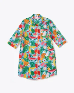 ban.do 3/4 Sleeve Leisure Dress - blue tutti frutti Outlet