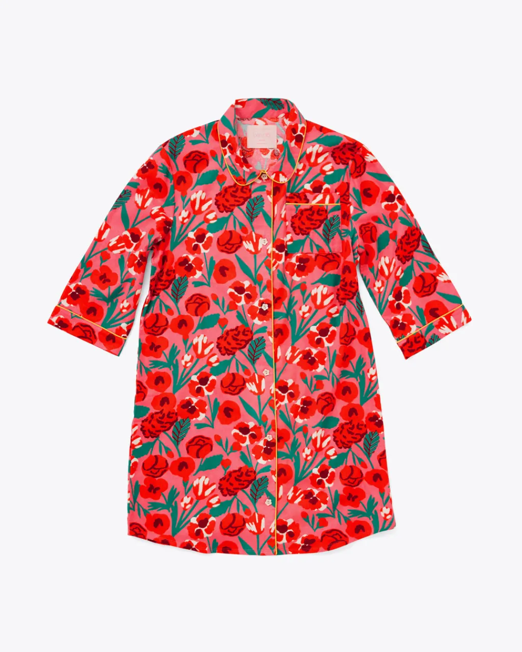 ban.do 3/4 Sleeve Leisure Dress - pink las flores Discount
