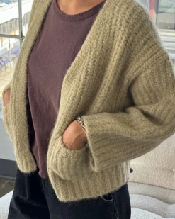 Le Bon Shoppe Alpaca Sweater Jacket - Butter New
