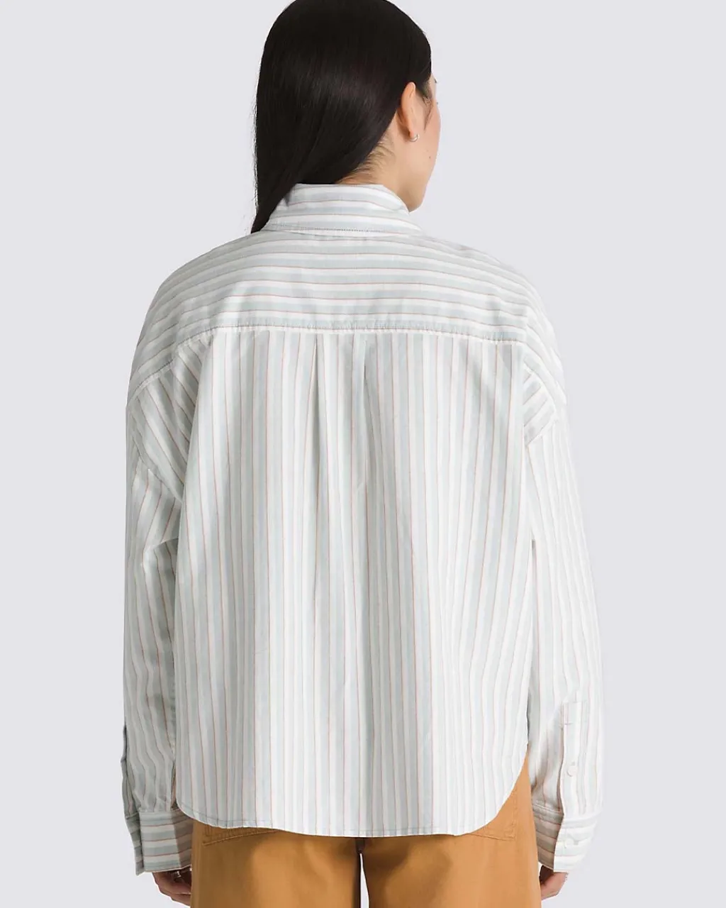 Vans Antica Boxy Long Sleeve Shirt - Gray Mist Clearance