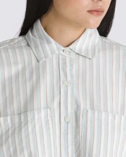 Vans Antica Boxy Long Sleeve Shirt - Gray Mist Clearance