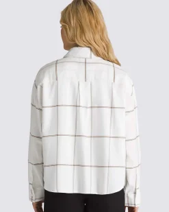 Vans Antica Boxy Long Sleeve Shirt - Marshmallow Sale