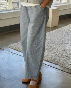 Le Bon Shoppe Arc Pants - Blue Stripe Online