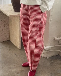 Le Bon Shoppe Arc Pants - Red Gingham Best