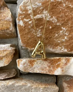 LA Blonde Balloon Initial Necklace Outlet