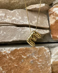 LA Blonde Balloon Initial Necklace Outlet
