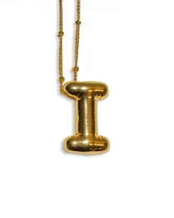 LA Blonde Balloon Initial Necklace Outlet