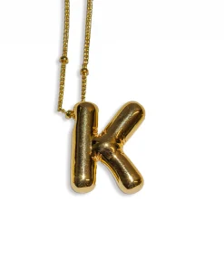 LA Blonde Balloon Initial Necklace Outlet