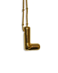 LA Blonde Balloon Initial Necklace Outlet