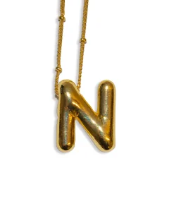LA Blonde Balloon Initial Necklace Outlet