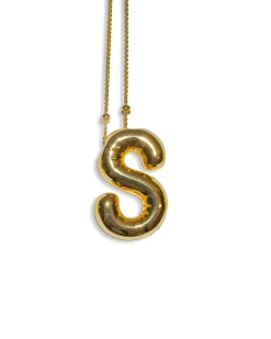 LA Blonde Balloon Initial Necklace Outlet