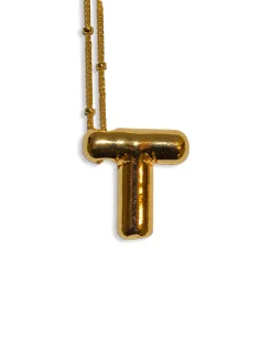 LA Blonde Balloon Initial Necklace Outlet