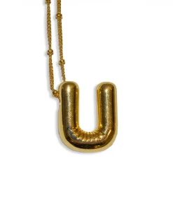 LA Blonde Balloon Initial Necklace Outlet