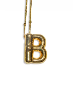 LA Blonde Balloon Initial Necklace Outlet