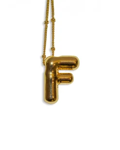 LA Blonde Balloon Initial Necklace Outlet