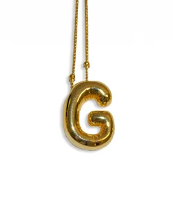 LA Blonde Balloon Initial Necklace Outlet