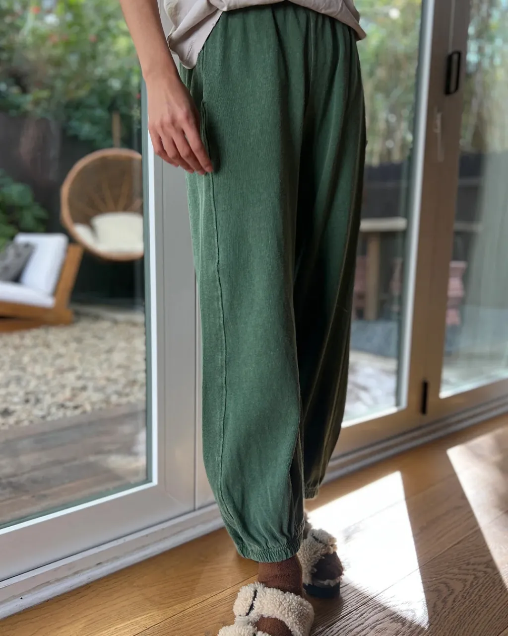Le Bon Shoppe Balloon Pants - Basil Discount