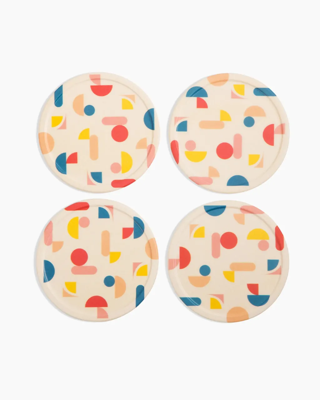 Poketo Bamboo Coaster Set - Chips Best