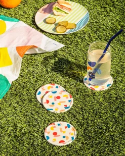 Poketo Bamboo Coaster Set - Chips Best