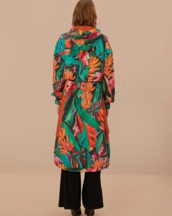 Farm Rio Banana Foliage Maxi Raincoat