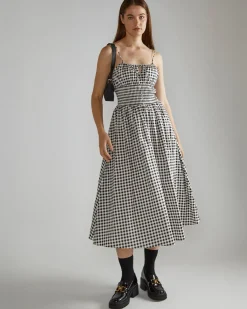Glamorous Black And White Gingham Dress Outlet