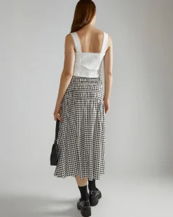 Glamorous Black And White Gingham Skirt Clearance
