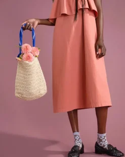 Hansel From Basel Blue Bandana Handle Bag Clearance
