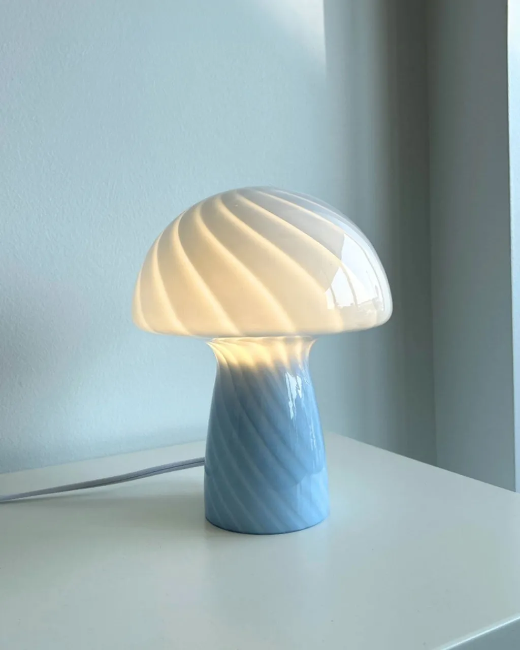 Humber Mini Mushroom Lamp Blue New