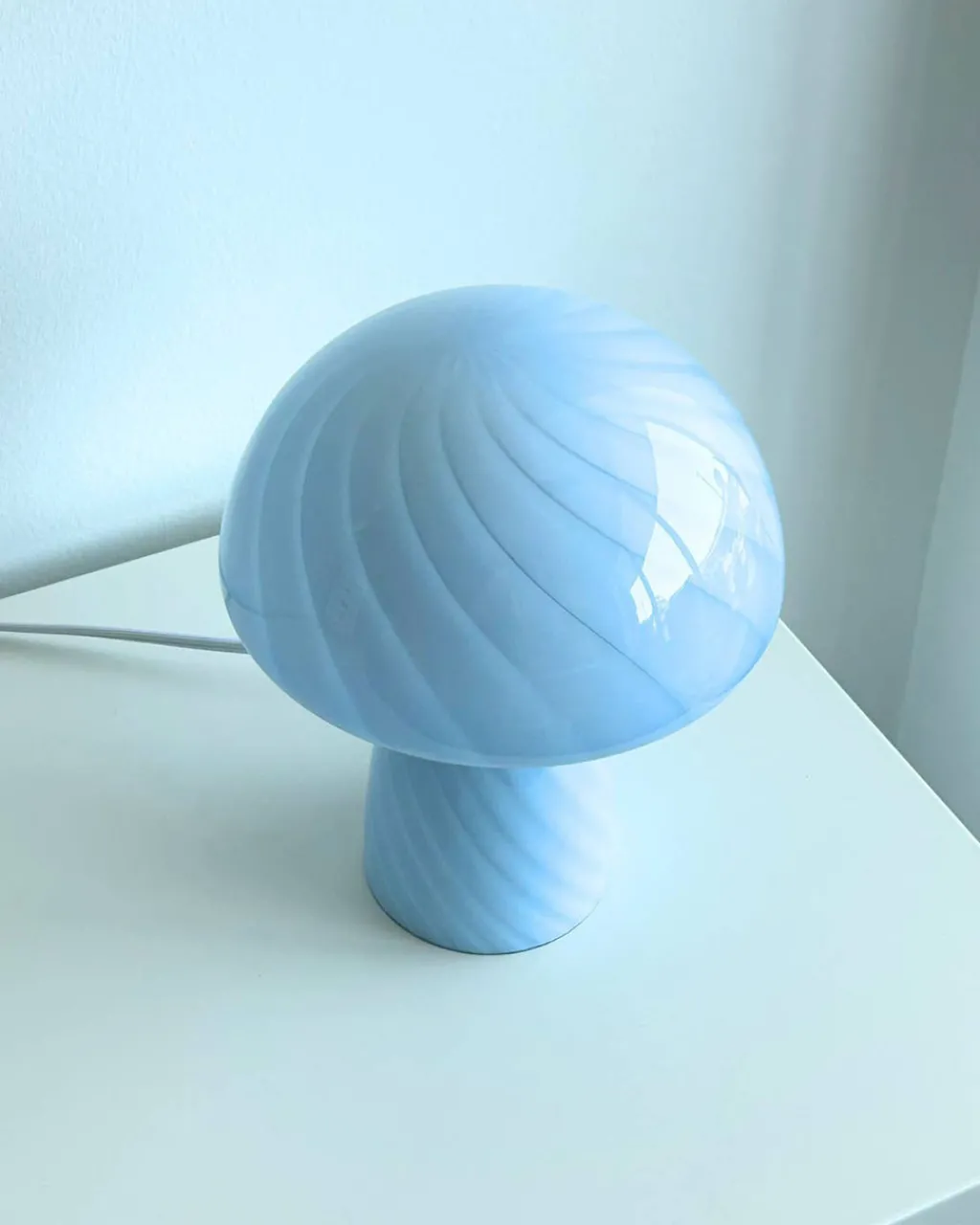 Humber Mini Mushroom Lamp Blue New