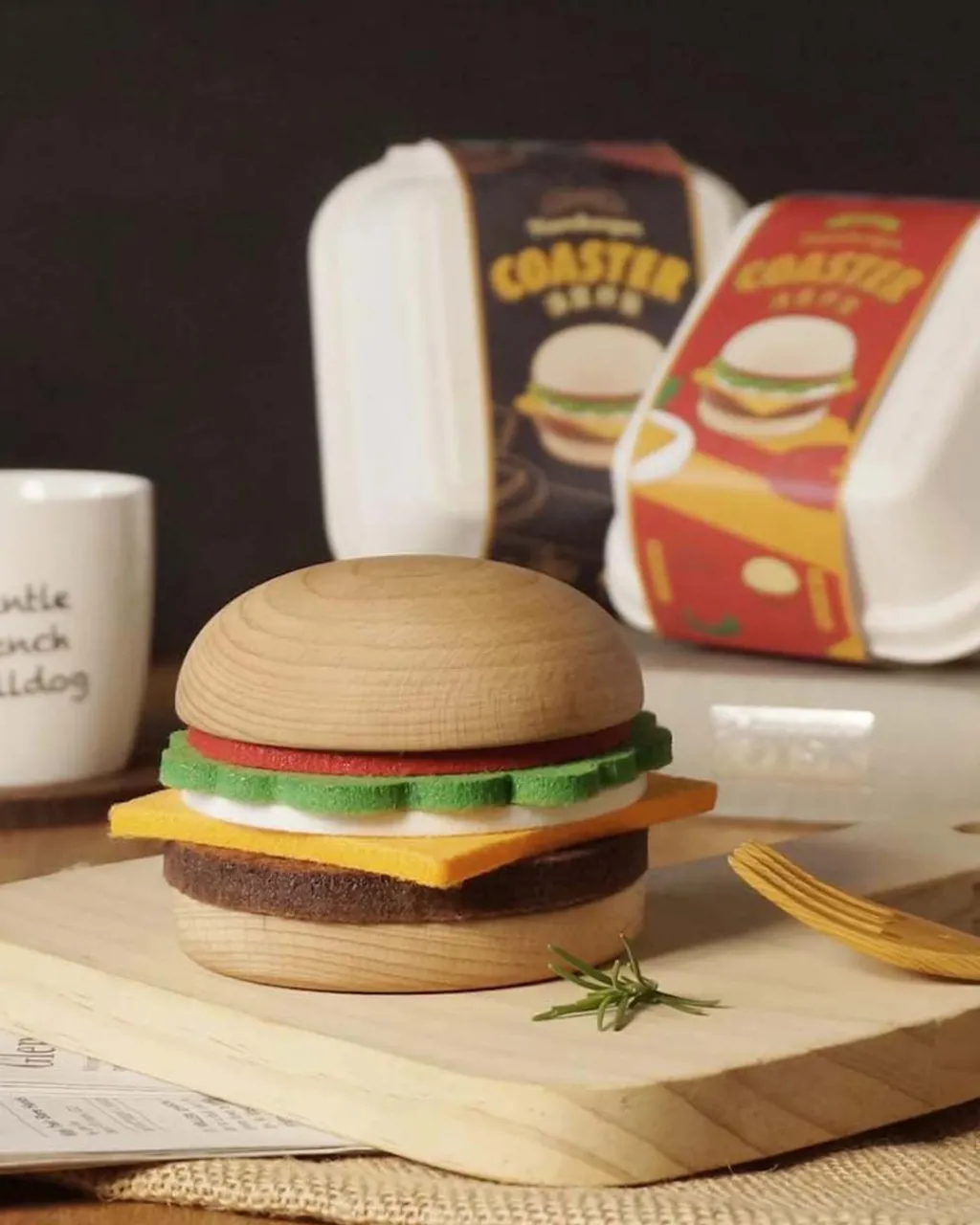 Beyond123 Burger Coaster Set