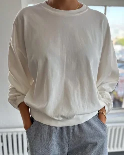 Le Bon Shoppe Cali Jersey Sweatshirt - Vintage White Discount