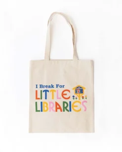ban.do Canvas Tote Bag - I 'Break' For Little Libraries Outlet