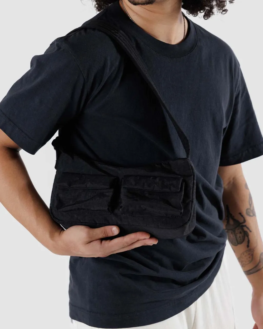 Baggu Cargo Shoulder Bag - Black Outlet
