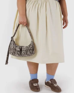 Baggu Cargo Shoulder Bag - Snakeskin Sale