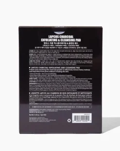 Lapcos Charcoal Exfoliating + Cleansing Pads - Set Of 5 New
