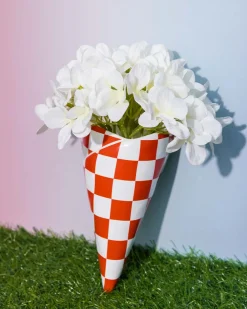 ban.do Checker Bag Wall Vase New