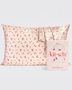 Kitsch Satin Pillowcase Cherry Print