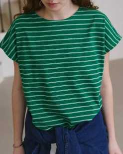 Le Bon Shoppe Chérie Tee - Green + White Clearance