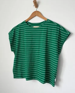 Le Bon Shoppe Chérie Tee - Green + White Clearance