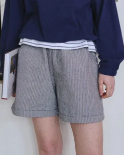 Le Bon Shoppe City Shorts - Blue Stripe Sale