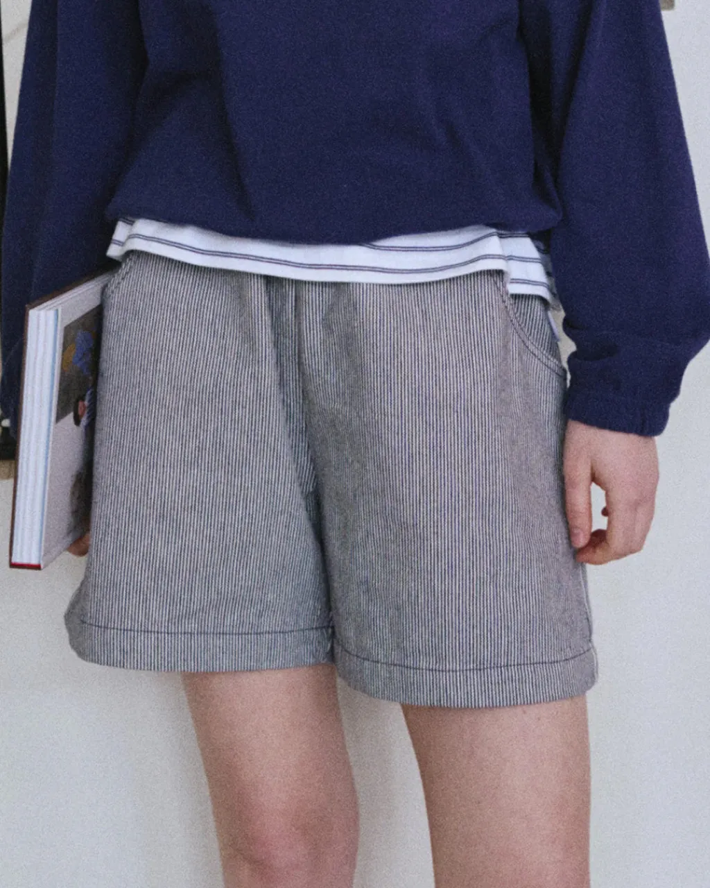 Le Bon Shoppe City Shorts - Blue Stripe Sale