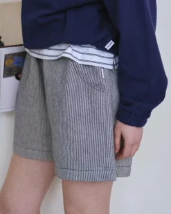 Le Bon Shoppe City Shorts - Blue Stripe Sale