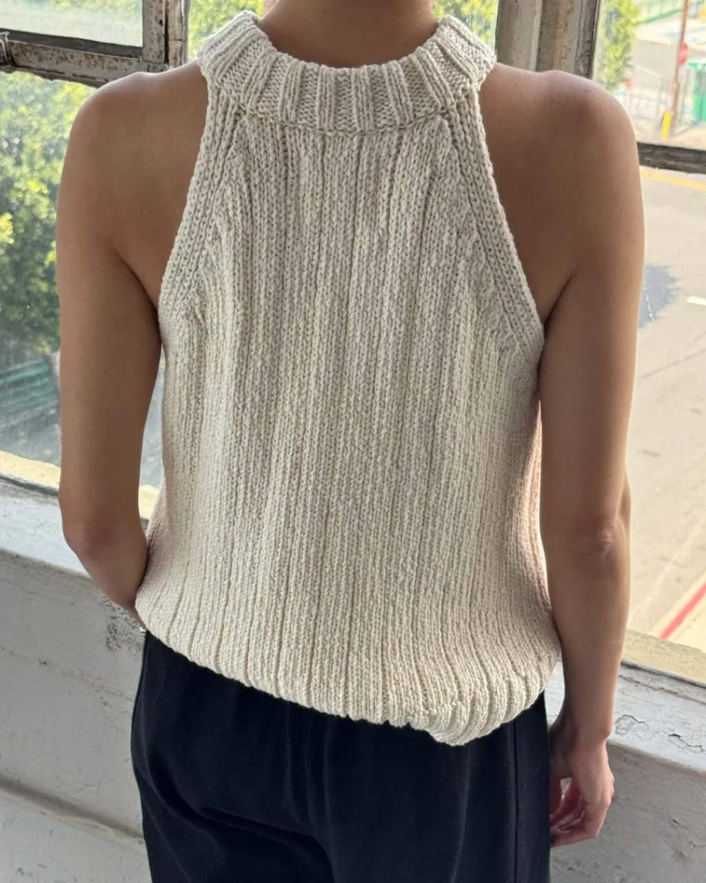 Le Bon Shoppe Claire Cotton Sweater Tank - Naturel Discount