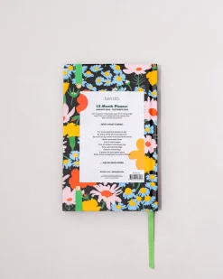 ban.do Classic 12-Month Annual Planner - Black Floral Clearance