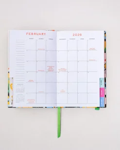 ban.do Classic 12-Month Annual Planner - Black Floral Clearance