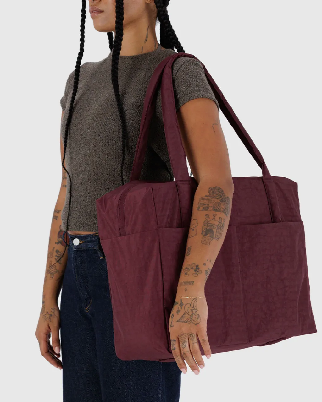 Baggu Cloud Carry-On Bag - Mahogany Hot