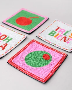 ban.do Beaded Coaster Set Cocktail Clearance