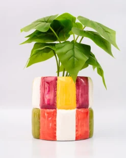 ban.do Colorblock Ceramic Planter New