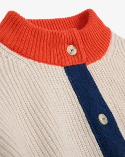 Bobo Choses Colorblock Textured Cardigan New