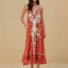 Farm Rio Cream Aura Maxi Dress Outlet